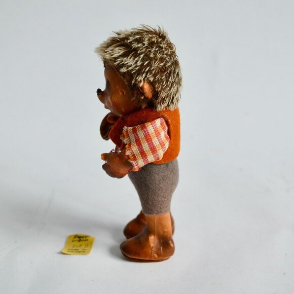 Steiff Hedgehog Macki 4.5" Doll Figure Figurine Vintage - Picture 6 of 7
